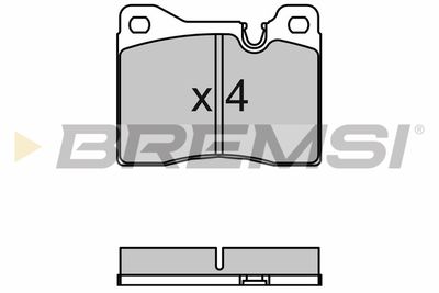BP2043 BREMSI Комплект тормозных колодок, дисковый тормоз