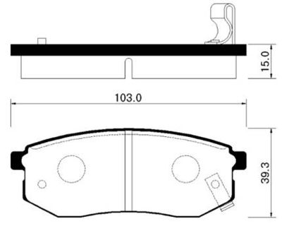 HP0011 HSB GOLD Комплект тормозных колодок, дисковый тормоз