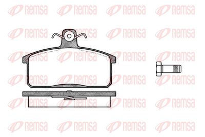 012840 REMSA Комплект тормозных колодок, дисковый тормоз