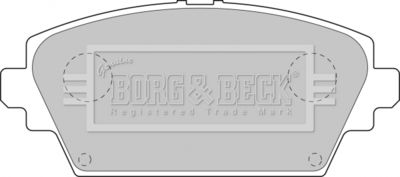 BBP1811 BORG & BECK Комплект тормозных колодок, дисковый тормоз