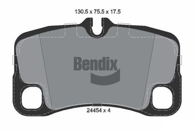 BPD2152 BENDIX Braking Комплект тормозных колодок, дисковый тормоз