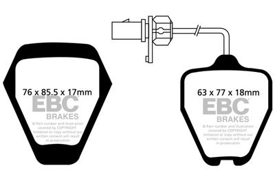 DP41094R EBC Brakes Комплект тормозных колодок, дисковый тормоз