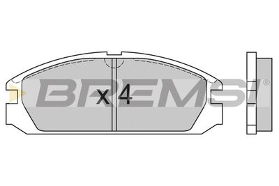 BP2503 BREMSI Комплект тормозных колодок, дисковый тормоз
