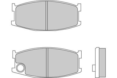 120152 E.T.F. Комплект тормозных колодок, дисковый тормоз