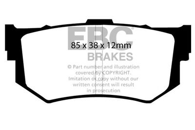 DP514 EBC Brakes Комплект тормозных колодок, дисковый тормоз