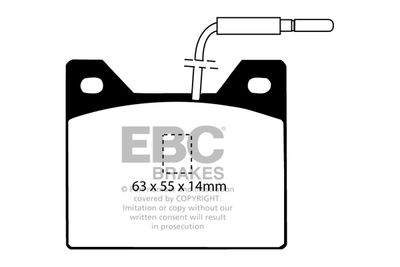 DP122 EBC Brakes Комплект тормозных колодок, дисковый тормоз