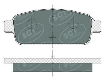 SP360PR SCT - MANNOL Комплект тормозных колодок, дисковый тормоз