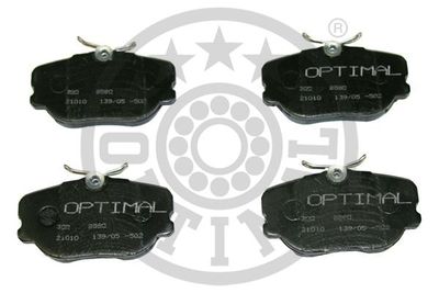 BP09580 OPTIMAL Комплект тормозных колодок, дисковый тормоз