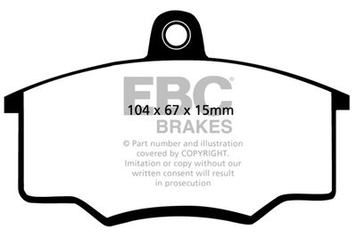 DP3102 EBC Brakes Комплект тормозных колодок, дисковый тормоз