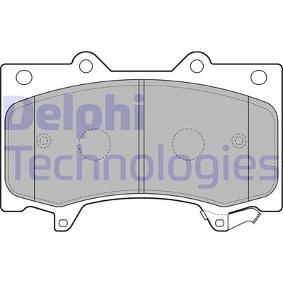 LP2712 DELPHI Комплект тормозных колодок, дисковый тормоз