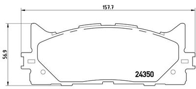 P83117X BREMBO Комплект тормозных колодок, дисковый тормоз