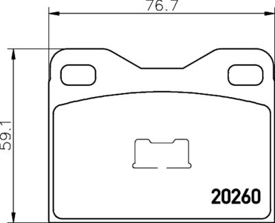 2026002 TEXTAR Комплект тормозных колодок, дисковый тормоз