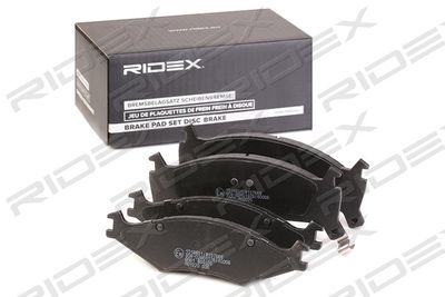 402B1048 RIDEX Комплект тормозных колодок, дисковый тормоз