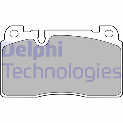 LP2491 DELPHI Комплект тормозных колодок, дисковый тормоз