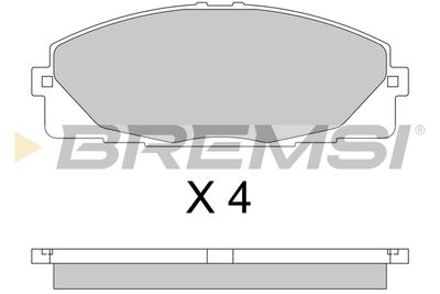 BP3763 BREMSI Комплект тормозных колодок, дисковый тормоз