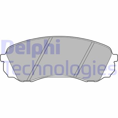 LP2094 DELPHI Комплект тормозных колодок, дисковый тормоз