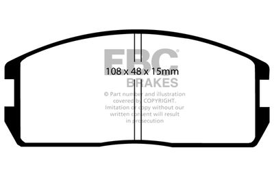 DP537 EBC Brakes Комплект тормозных колодок, дисковый тормоз