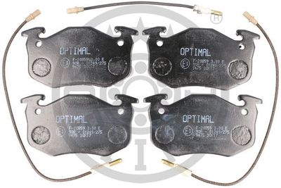 BP09352 OPTIMAL Комплект тормозных колодок, дисковый тормоз