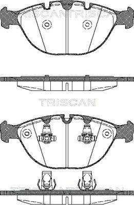 811011011 TRISCAN Комплект тормозных колодок, дисковый тормоз