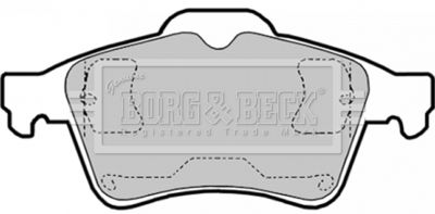 BBP1740 BORG & BECK Комплект тормозных колодок, дисковый тормоз