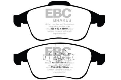 DP21992 EBC Brakes Комплект тормозных колодок, дисковый тормоз