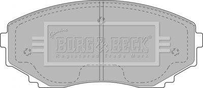 BBP1472 BORG & BECK Комплект тормозных колодок, дисковый тормоз