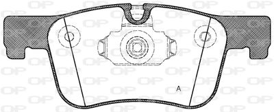 BPA147800 OPEN PARTS Комплект тормозных колодок, дисковый тормоз