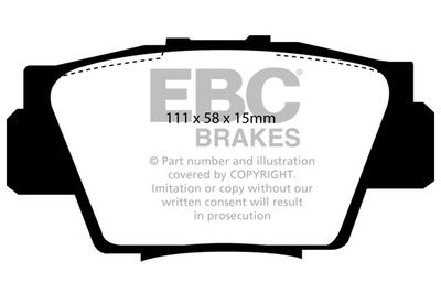 DP4873R EBC Brakes Комплект тормозных колодок, дисковый тормоз