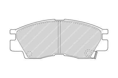 FDB936 FERODO Комплект тормозных колодок, дисковый тормоз