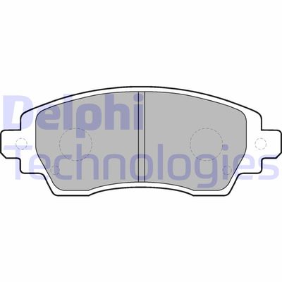 LP1560 DELPHI Комплект тормозных колодок, дисковый тормоз