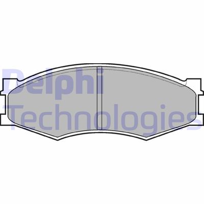 LP358 DELPHI Комплект тормозных колодок, дисковый тормоз