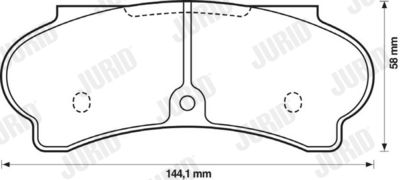 571340J JURID Комплект тормозных колодок, дисковый тормоз