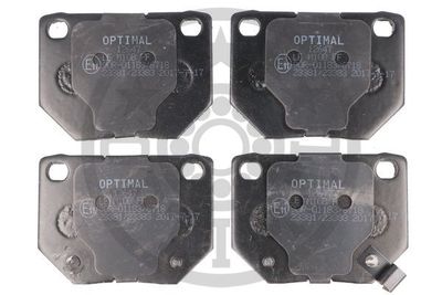 BP12647 OPTIMAL Комплект тормозных колодок, дисковый тормоз