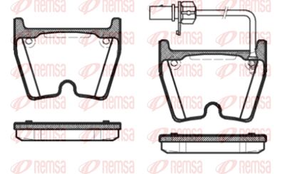 089601 REMSA Комплект тормозных колодок, дисковый тормоз