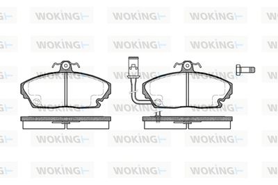 P350301 WOKING Комплект тормозных колодок, дисковый тормоз