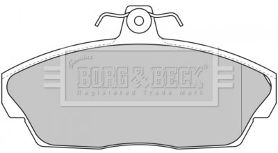 BBP1662 BORG & BECK Комплект тормозных колодок, дисковый тормоз