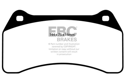 DP41462R EBC Brakes Комплект тормозных колодок, дисковый тормоз