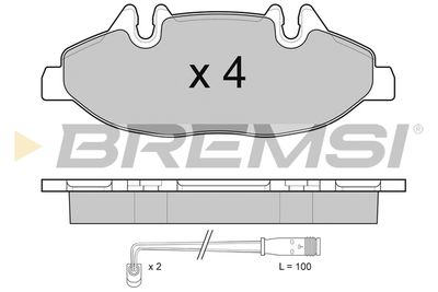 BP3100 BREMSI Комплект тормозных колодок, дисковый тормоз