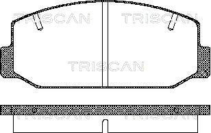 811010050 TRISCAN Комплект тормозных колодок, дисковый тормоз