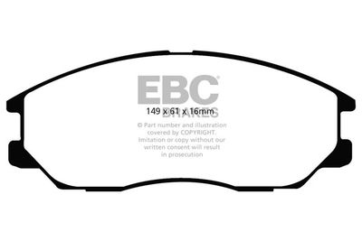 DP21725 EBC Brakes Комплект тормозных колодок, дисковый тормоз