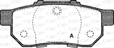 BPA023320 OPEN PARTS Комплект тормозных колодок, дисковый тормоз