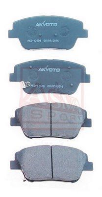 AKD12108 ASVA Комплект тормозных колодок, дисковый тормоз