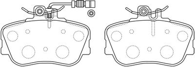 FP1214E FIT Комплект тормозных колодок, дисковый тормоз