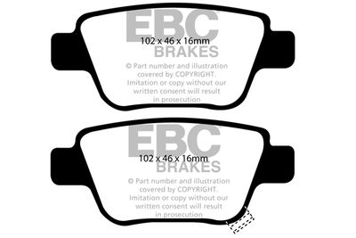 DP21519 EBC Brakes Комплект тормозных колодок, дисковый тормоз