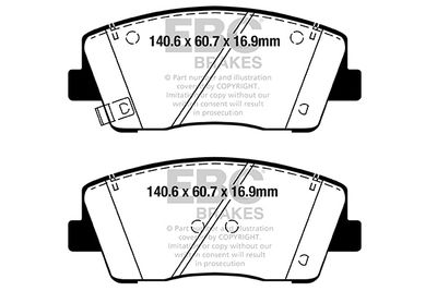 DP22358 EBC Brakes Комплект тормозных колодок, дисковый тормоз