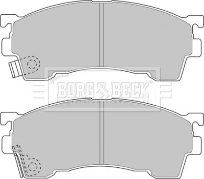 BBP1516 BORG & BECK Комплект тормозных колодок, дисковый тормоз