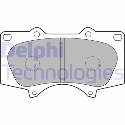 LP1782 DELPHI Комплект тормозных колодок, дисковый тормоз