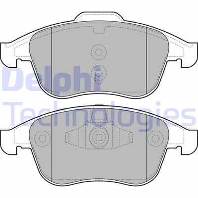 LP2079 DELPHI Комплект тормозных колодок, дисковый тормоз