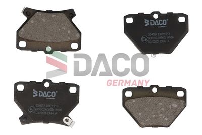 324557 DACO Germany Комплект тормозных колодок, дисковый тормоз