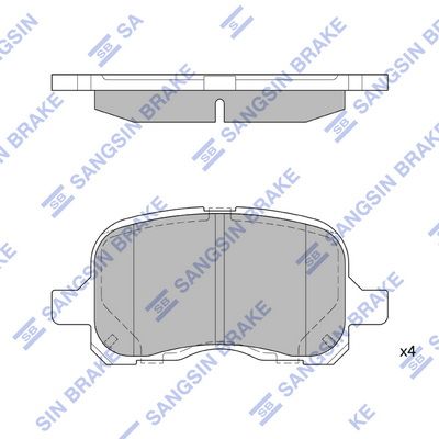 SP1270 Hi-Q Комплект тормозных колодок, дисковый тормоз